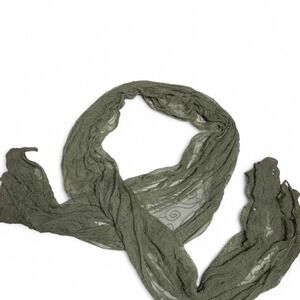 Green silk sequin beaded scarf lord & Taylor‎